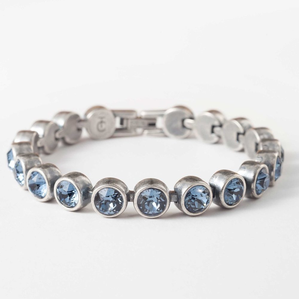 Vintage Denim Blue Ice Bracelet Touchstone Swarovski Crystal New in Box